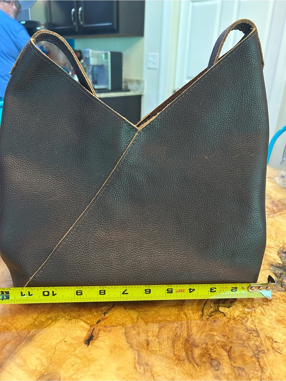 Portland Leather Brown Leather Shoulder Bag - Picture 8 of 11